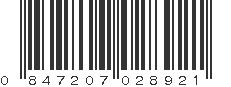 UPC 847207028921