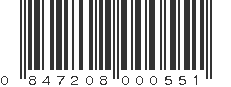 UPC 847208000551