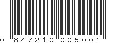 UPC 847210005001