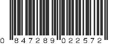 UPC 847289022572