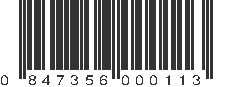 UPC 847356000113