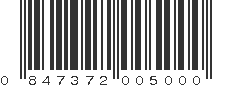 UPC 847372005000