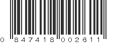 UPC 847418002611