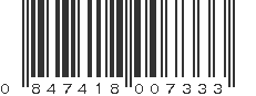 UPC 847418007333