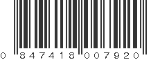 UPC 847418007920