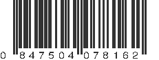 UPC 847504078162