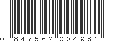 UPC 847562004981