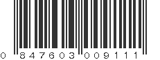 UPC 847603009111