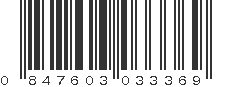 UPC 847603033369