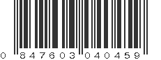 UPC 847603040459