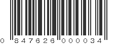 UPC 847626000034