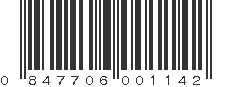 UPC 847706001142