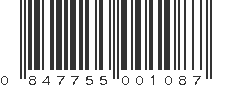 UPC 847755001087