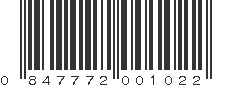 UPC 847772001022