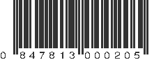 UPC 847813000205