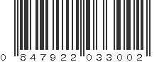 UPC 847922033002