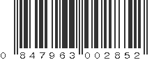 UPC 847963002852