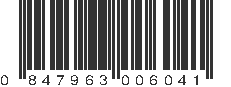 UPC 847963006041