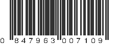 UPC 847963007109