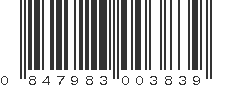 UPC 847983003839