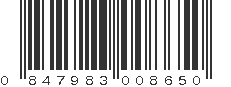 UPC 847983008650