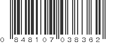 UPC 848107038362