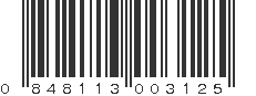 UPC 848113003125