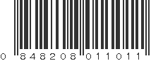 UPC 848208011011