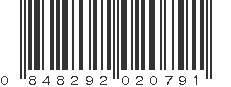 UPC 848292020791