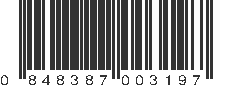 UPC 848387003197