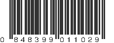 UPC 848399011029