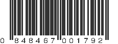 UPC 848467001792