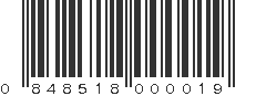 UPC 848518000019