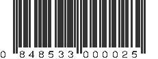 UPC 848533000025