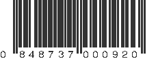 UPC 848737000920