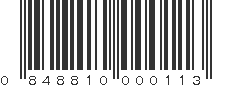 UPC 848810000113