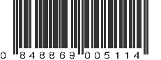 UPC 848869005114