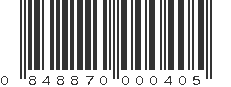 UPC 848870000405