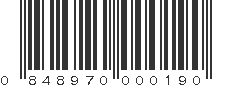 UPC 848970000190