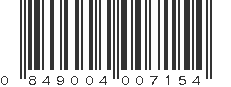 UPC 849004007154