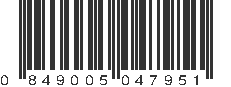 UPC 849005047951