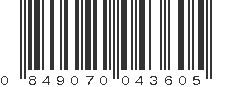 UPC 849070043605