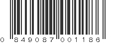 UPC 849087001186