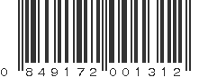 UPC 849172001312