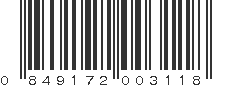 UPC 849172003118