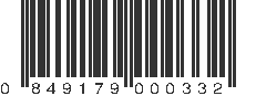 UPC 849179000332