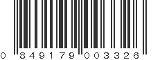 UPC 849179003326