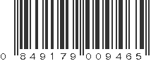 UPC 849179009465