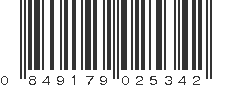 UPC 849179025342