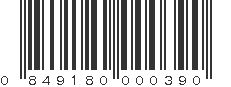 UPC 849180000390